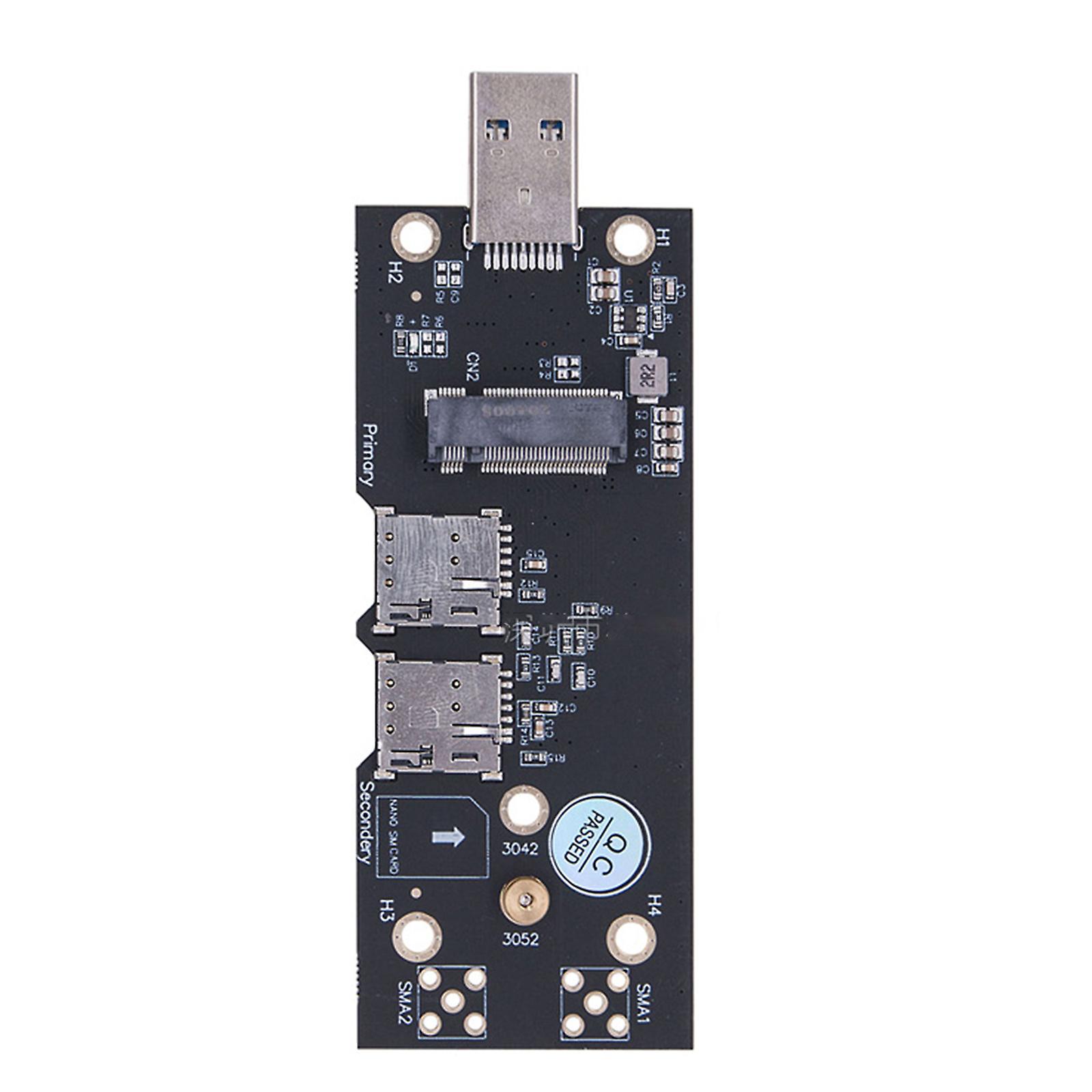 for M.2 for Key B to USB3.0 Dual for NANO SIM Card Slot Adapter Support Ngff for