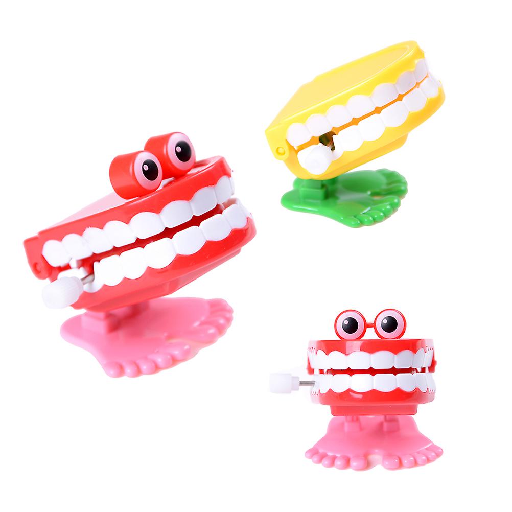 Random 1piece Cute Dental Tooth Dentist Wind-up Gift Plastic Tooth Clockwork Toys