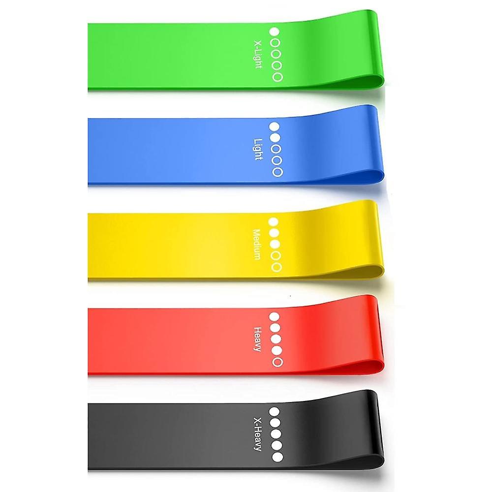 5 Set of Exercise Workout Bands