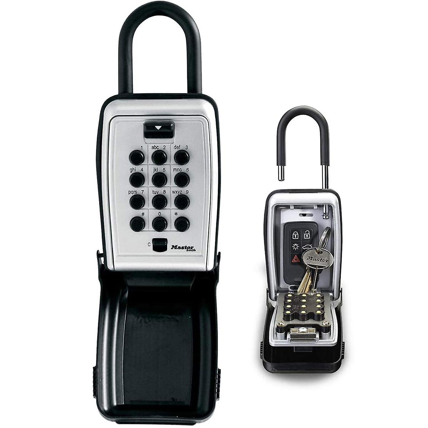 Master Lock Key Safe Portable with Shackle Push-button for Outdoor Use 5422EURD