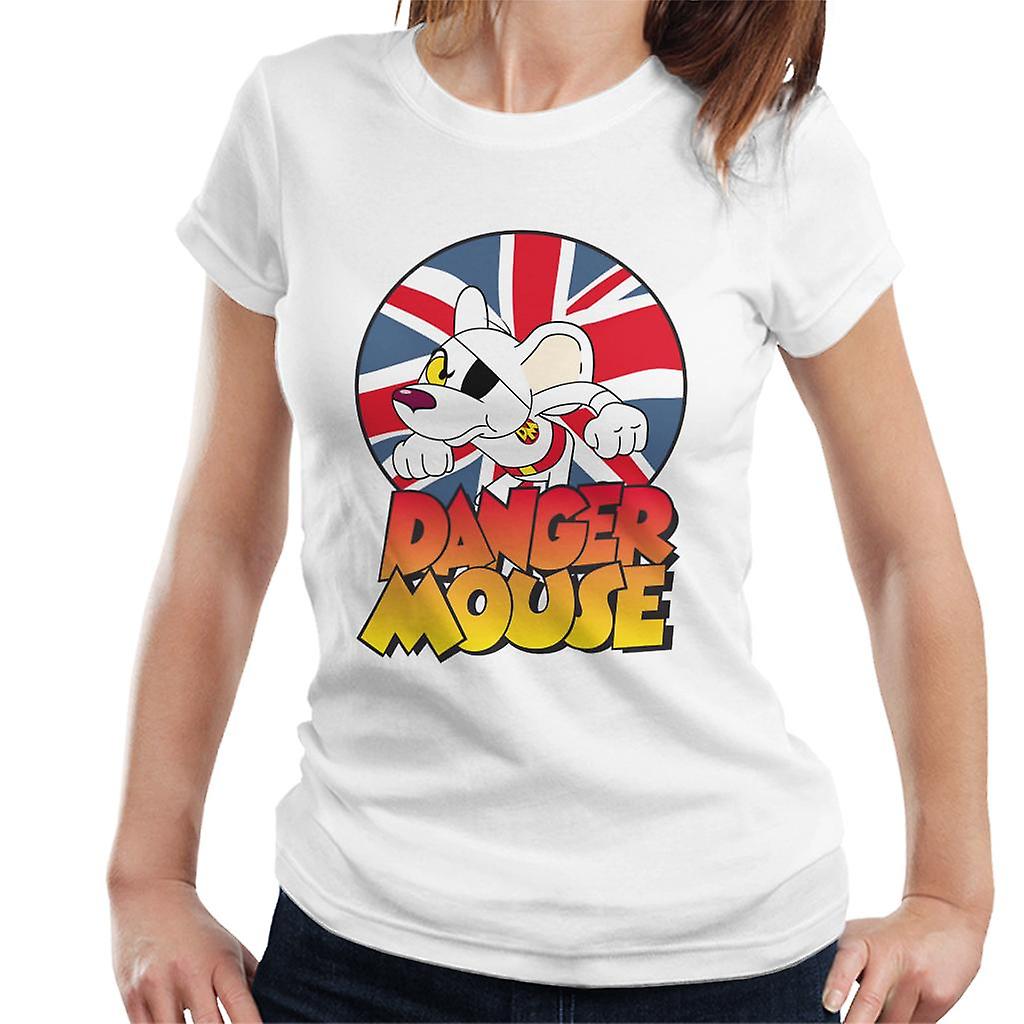 Danger Mouse Frowning Union Jack Women's T-Shirt