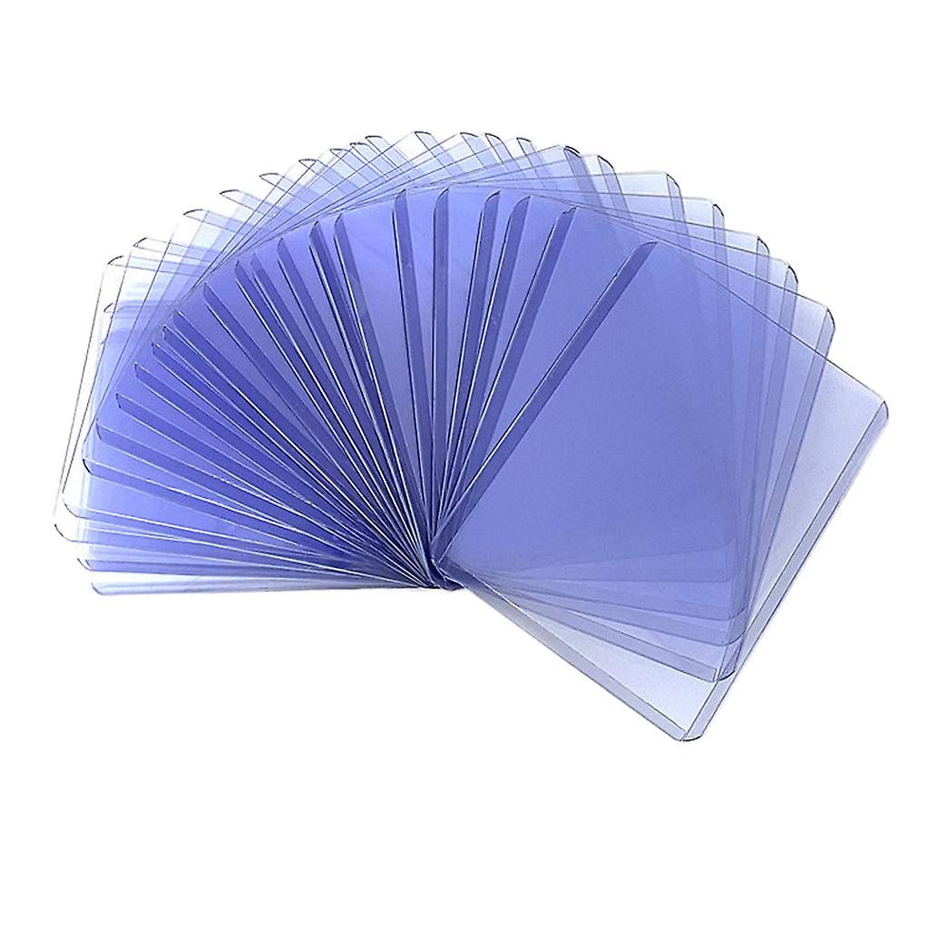 Cards Protector Transparent  Waterproof Dustproof 25 Pieces 3.03x3.97in