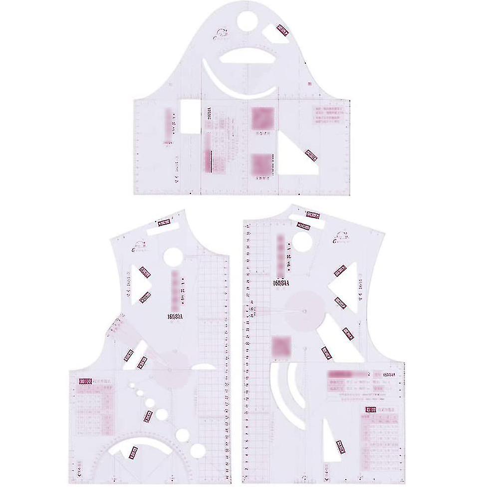 1:3 Cloth Design Ruler Transparent Ruler Measure Ruler Design Ruler Pattern Making For Doll Sewing