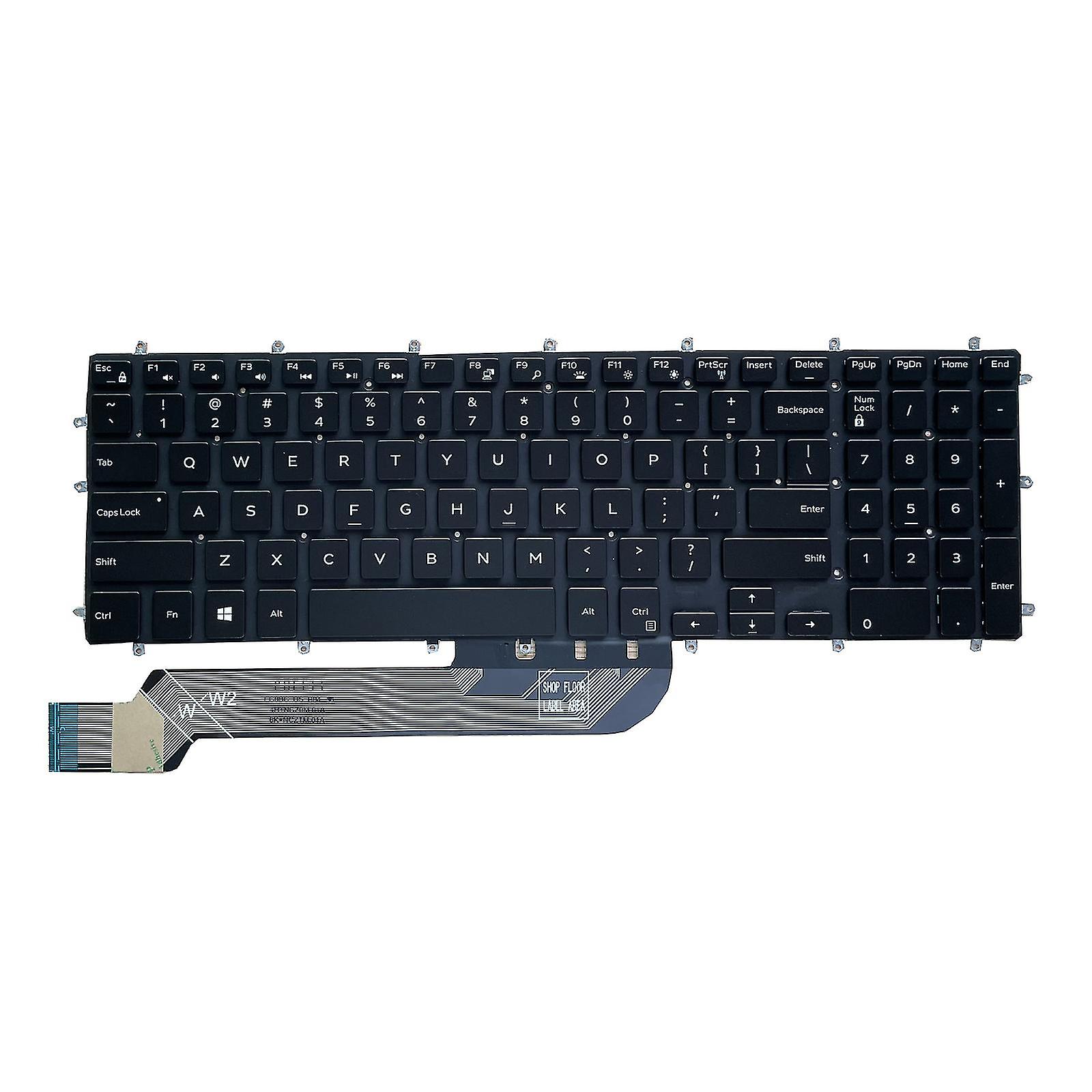 Laptop Keyboard Compatible With Dell Inspiron15 5570 5575 7577 7587 7568 No Frame Uslayout