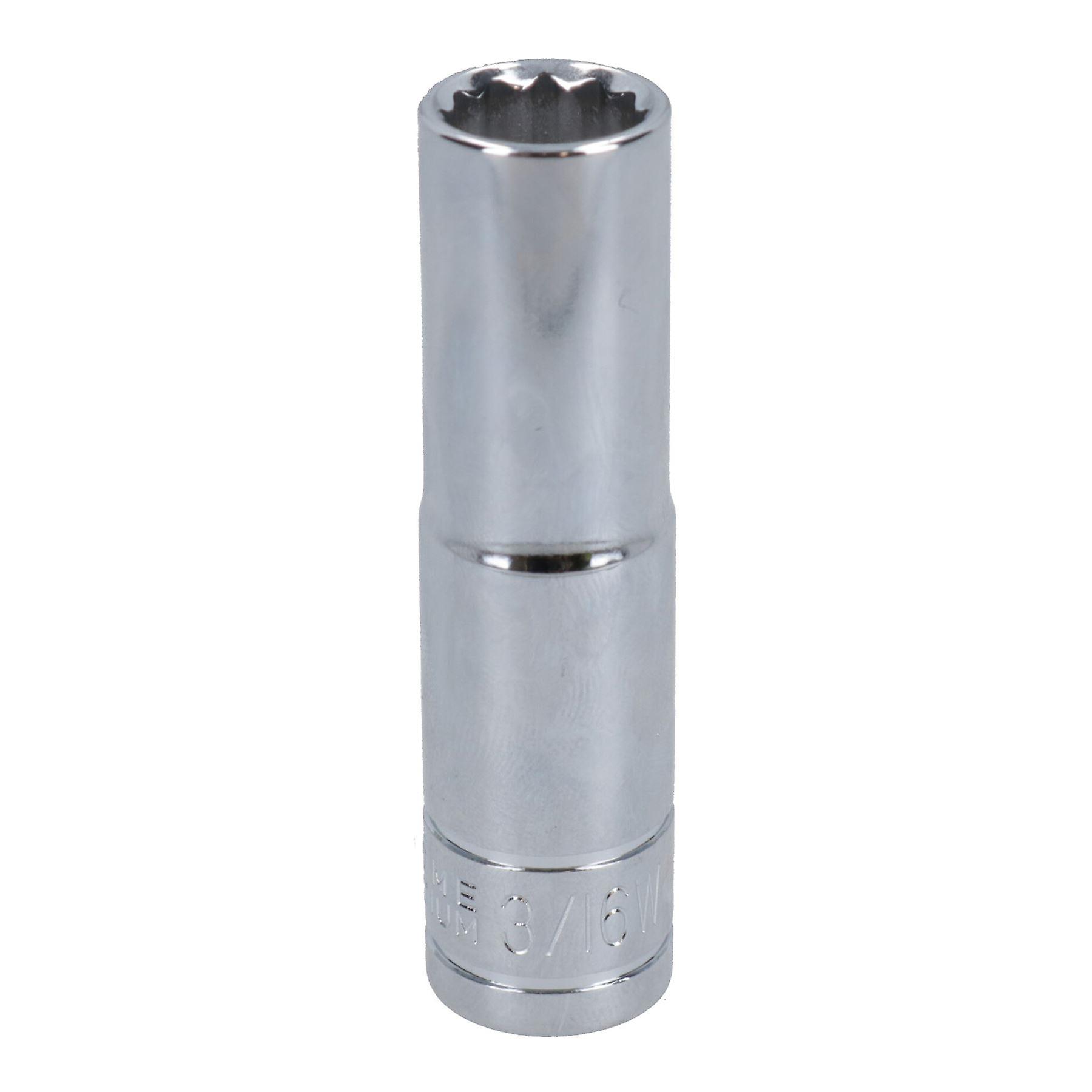3/16 WW BSW BSF 3/8in Drive Double Deep Whitworth 12 Sided Bi-Hex Socket