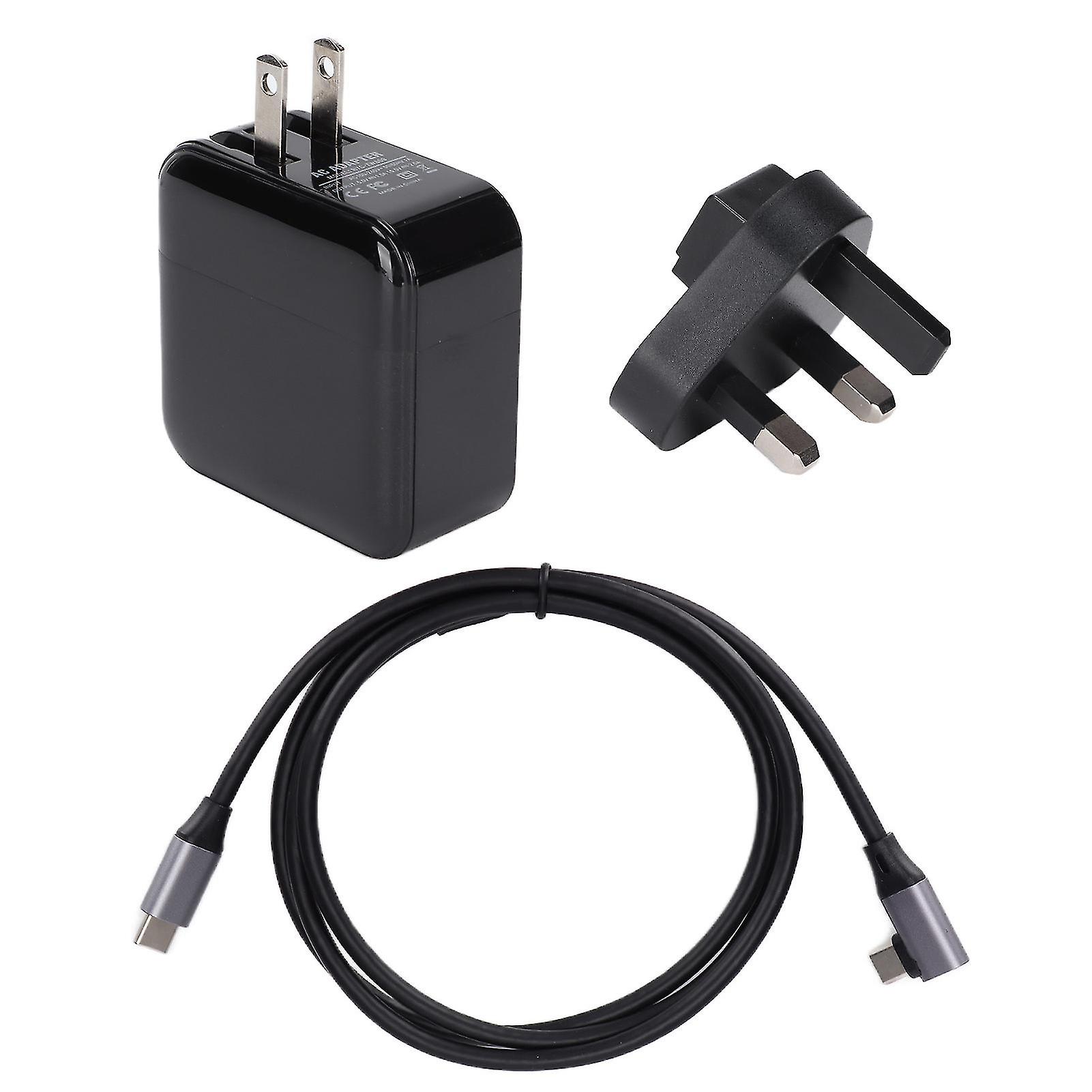 Charger Adapter Fast Charging Support TV Mode HD Multimedia Interface AC Adapter Charger for SwitchUS Plug ＋ UK Plug
