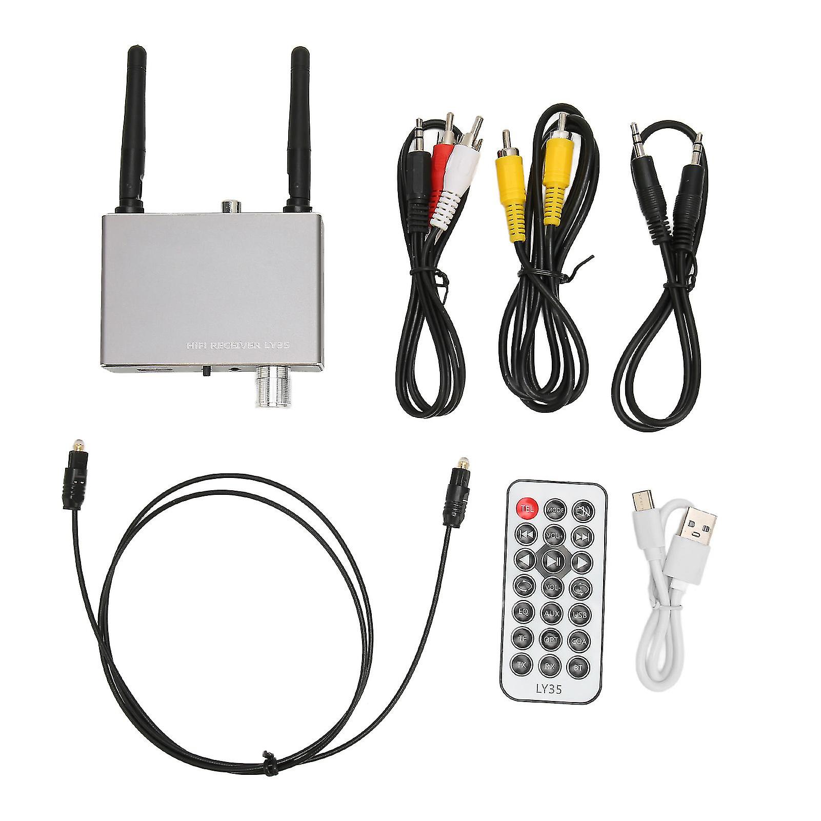 Wireless Sound Receiver & Transmitter Featuring Digital and Analog Audio