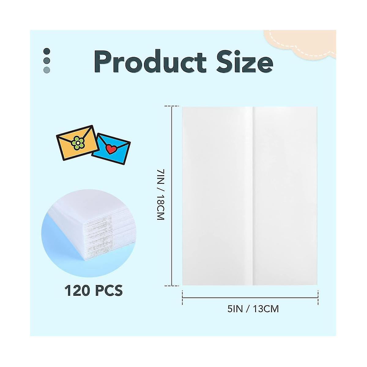 120pcs Pre-folded Vellum , Printable Vellum Ets Translucent Vellum 5x7 Inch Vellum P | Fruugo IT