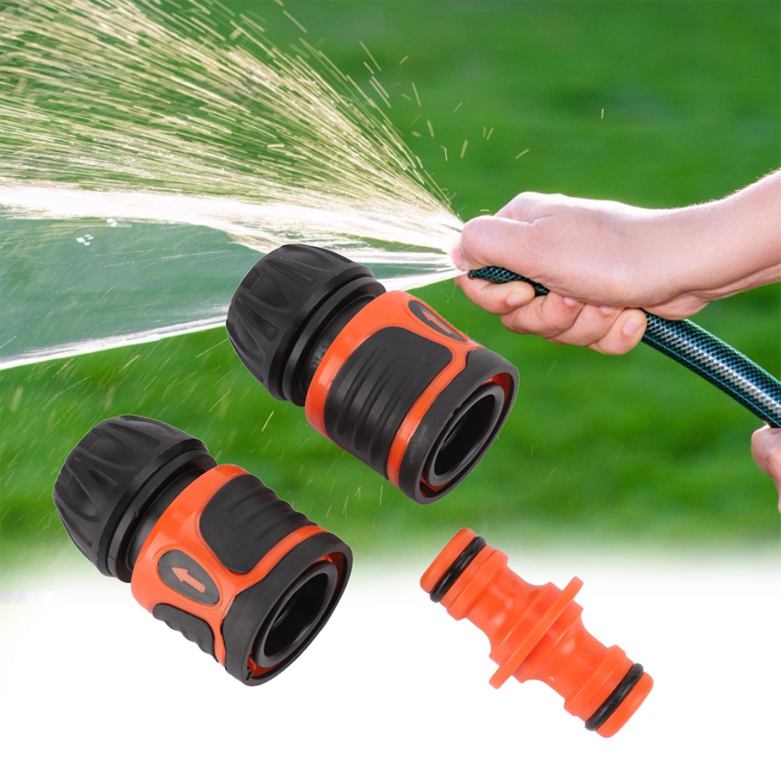 3Pcs Quick Connection Hose Connector Water Pipe Adapter Garden Accessories for 1/2 Hose
