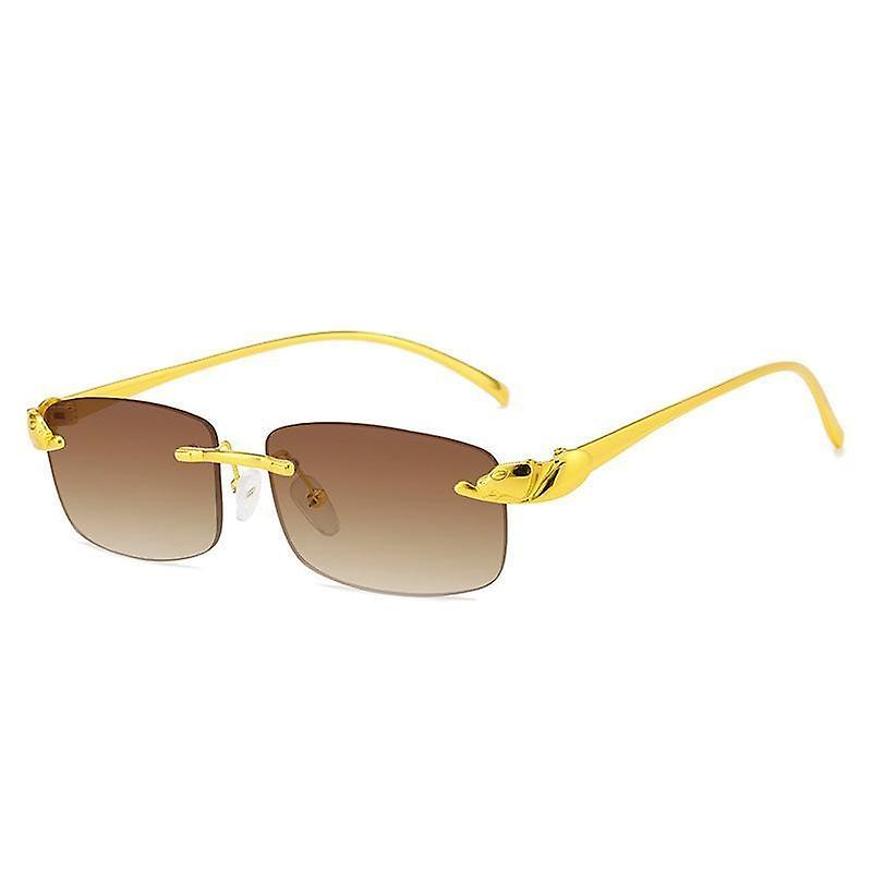 Sunglasses detail with feline leopard gold unique bow hip hop