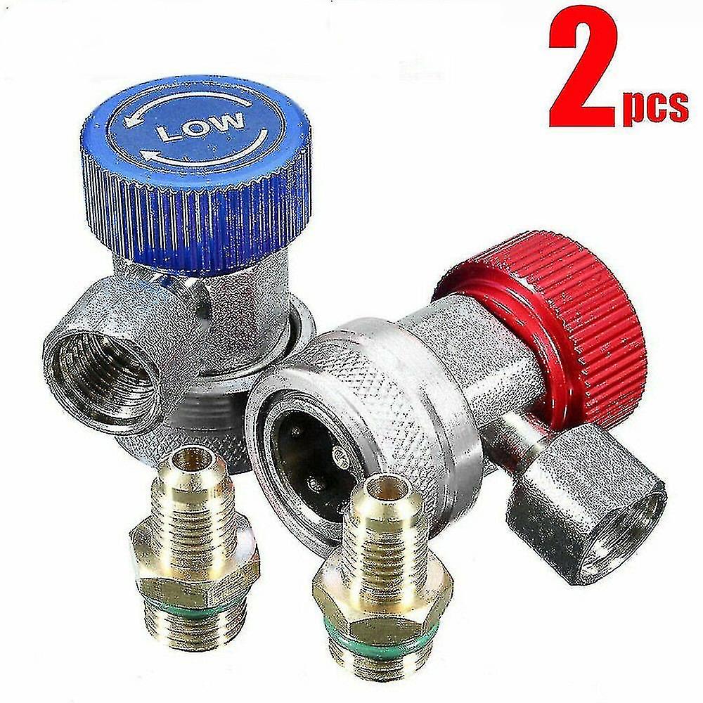 R134a A/c Air Condition Quick Coupler Adapter High Low Manifold Gas Connector