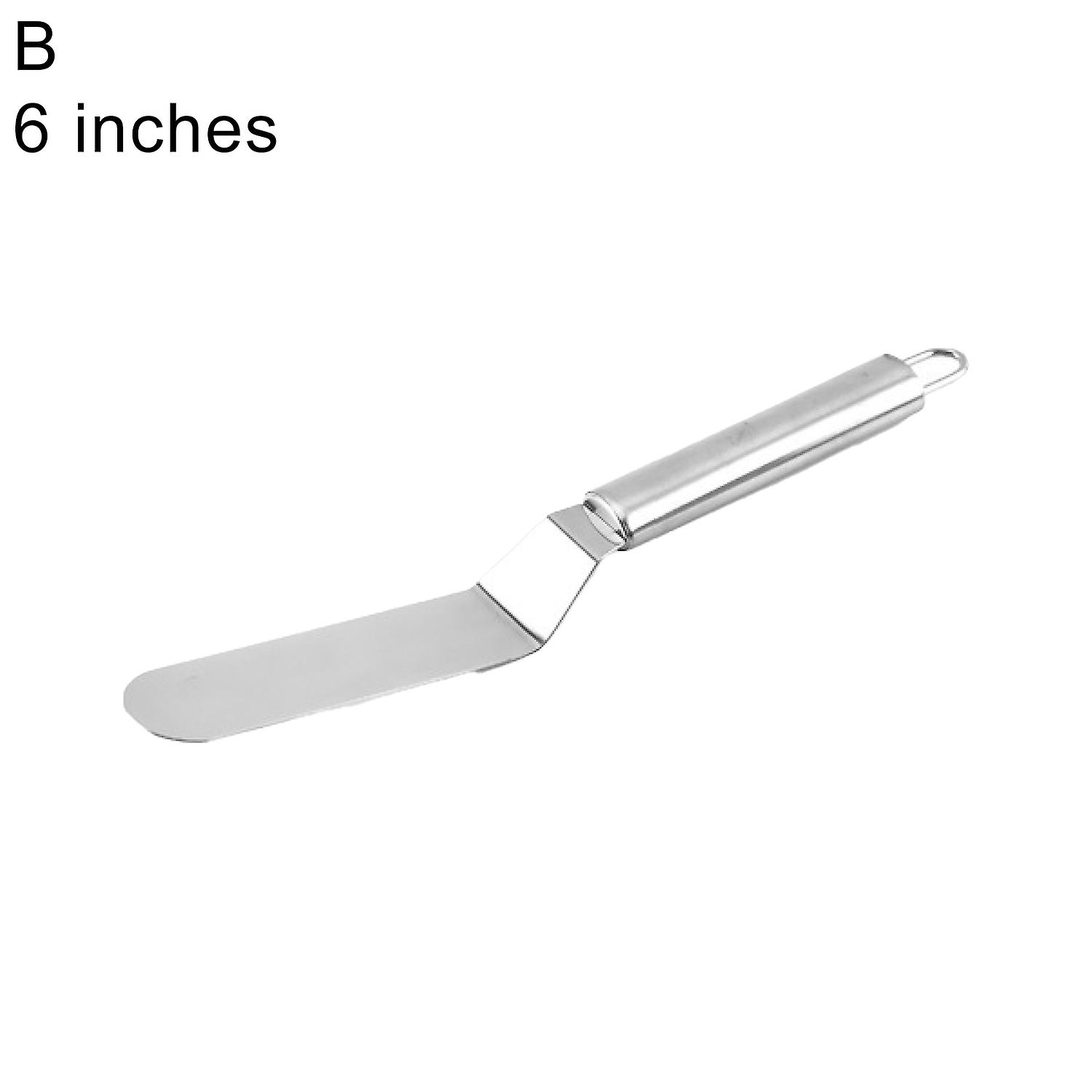 ZHOUBA Cream Spatula Rust-proof Stainless Steel Multi-function Cream Scraper Baking Tool for Home