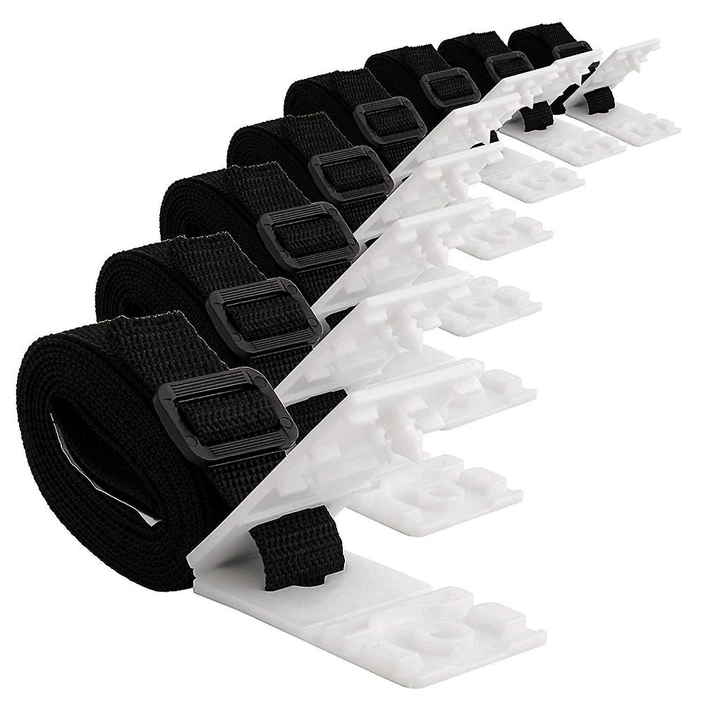 24PCS Pool Solar Cover Reel Attachment Straps Kit for In Ground Swimming Pool Include 8 Straps with