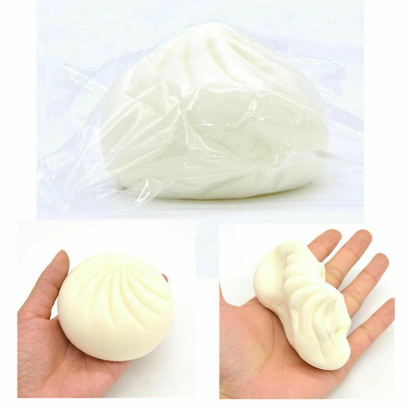 White Food Rising Squishy Bun Simulation Collectibles Bread Toy Kid Slow Fun
