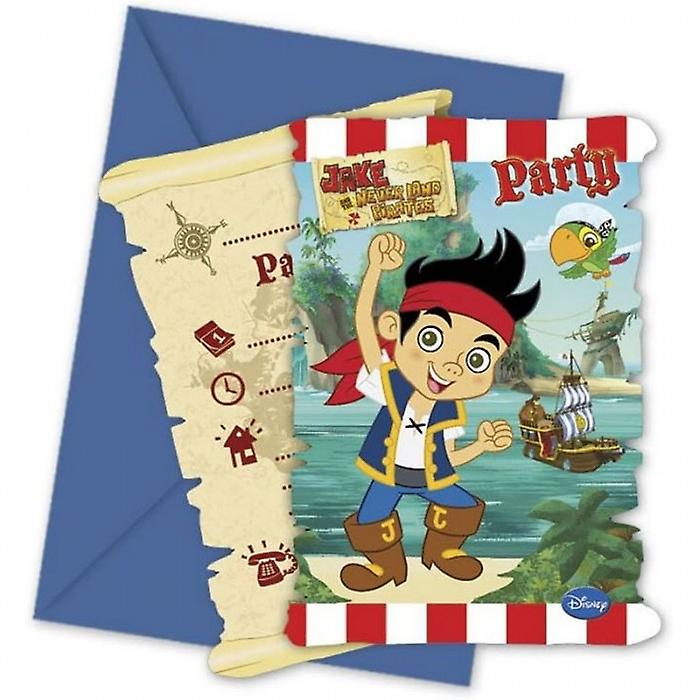 Jake And The Never Land Pirates Yo Ho Invitations (Pack of 6)