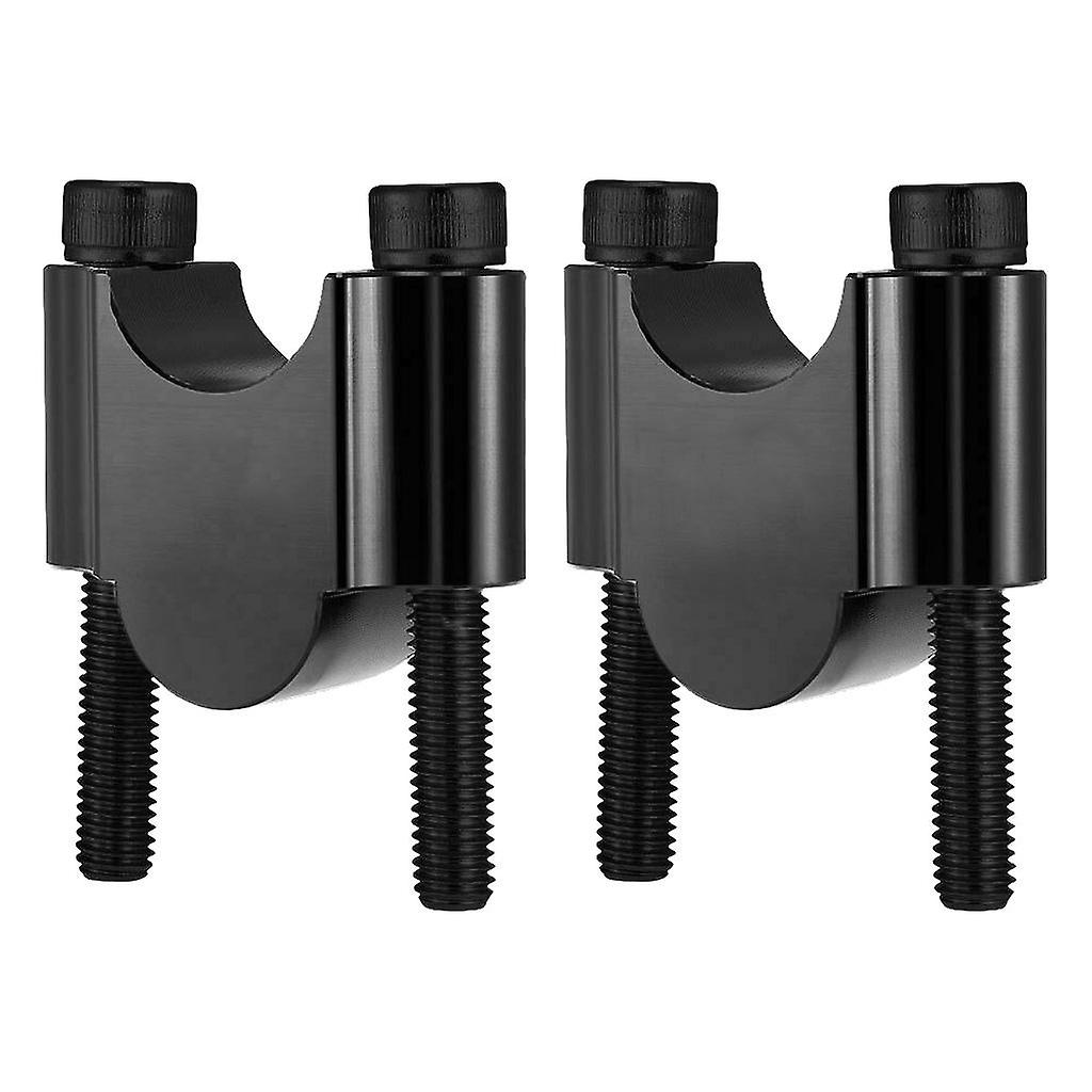 Universal Motorcycle Handlebar Riser Up Backs Bracket Kit 22mm Black