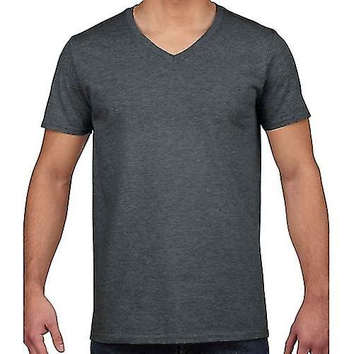 Gildan Unisex Adult Softstyle Heather V Neck T-Shirt