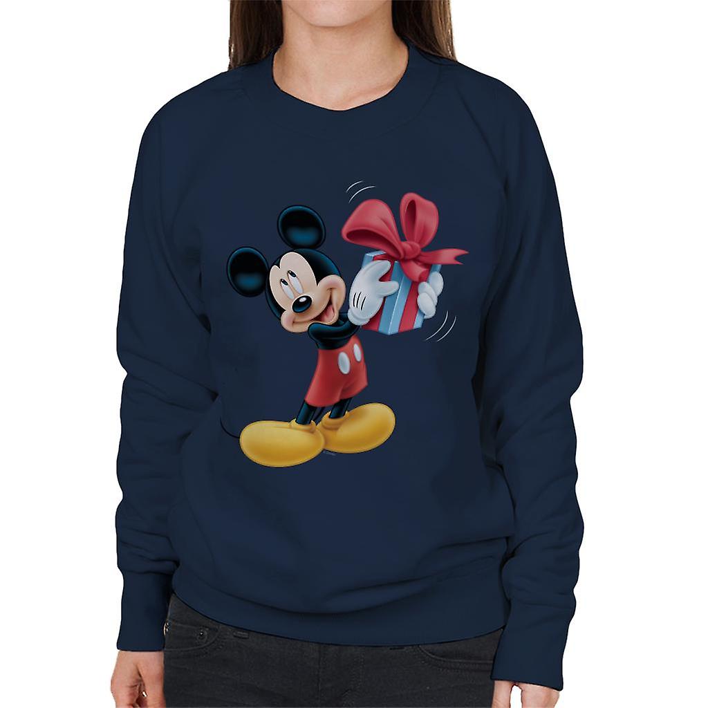 Disney Mickey Mouse Christmas Present Women's Sweatshirt