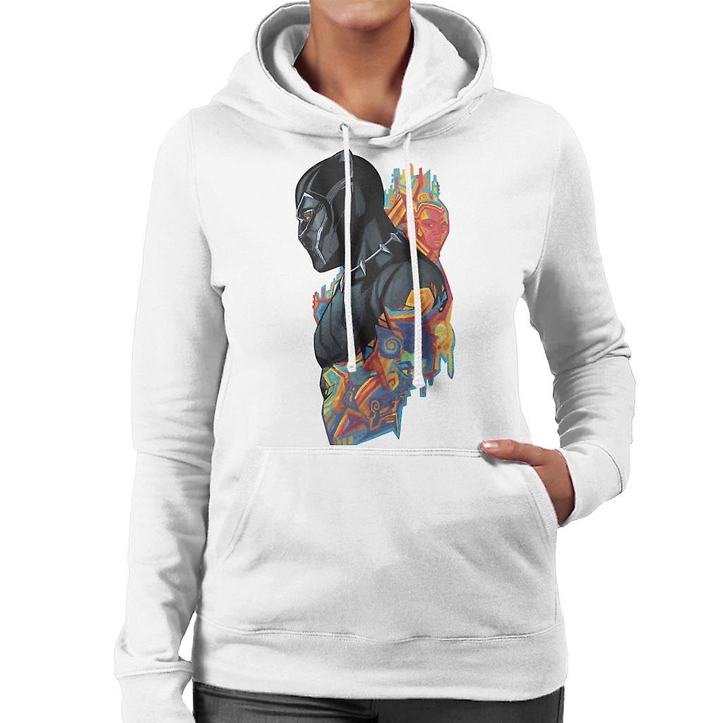 Marvel Black Panther Wakanda Pattern Montage Women's Hooded Sweatshirt