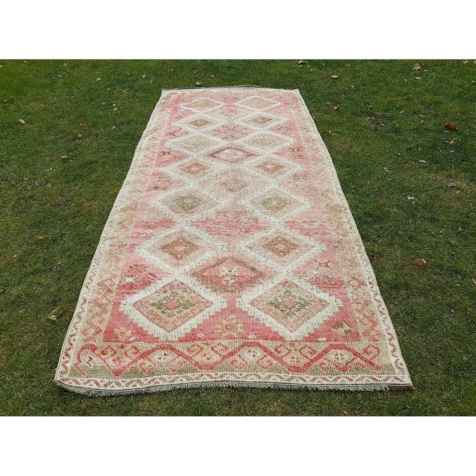 Handwoven Wool Turkish Oushak Runner Designer Floor Carpet