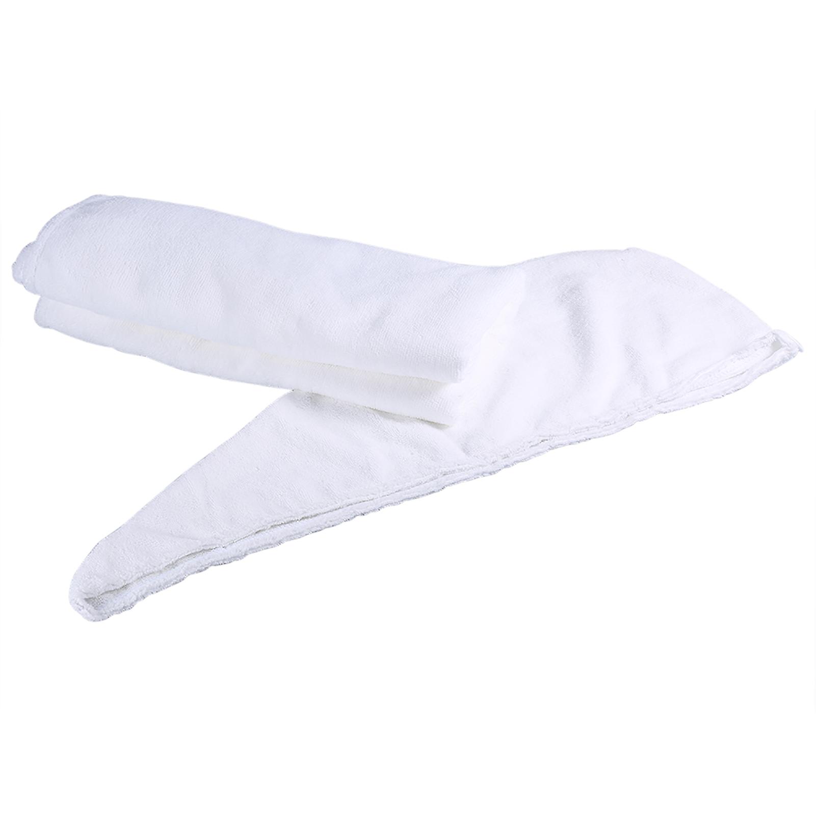 Ensemble de bain spa doux pour femme, peignoir, serviette et bonnet de séchage rapide (blanc)