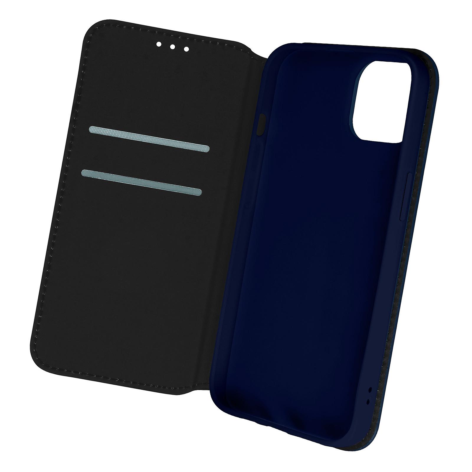 Case for Apple iPhone 13 Clamshell Wallet Function Video Support - blue