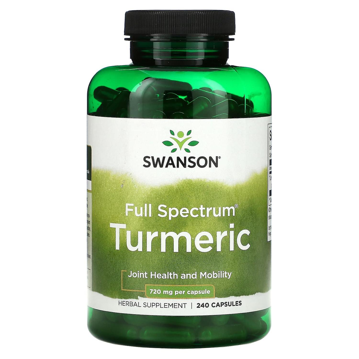 Swanson, Full Spectrum Turmeric, 360 mg, 240 Capsules