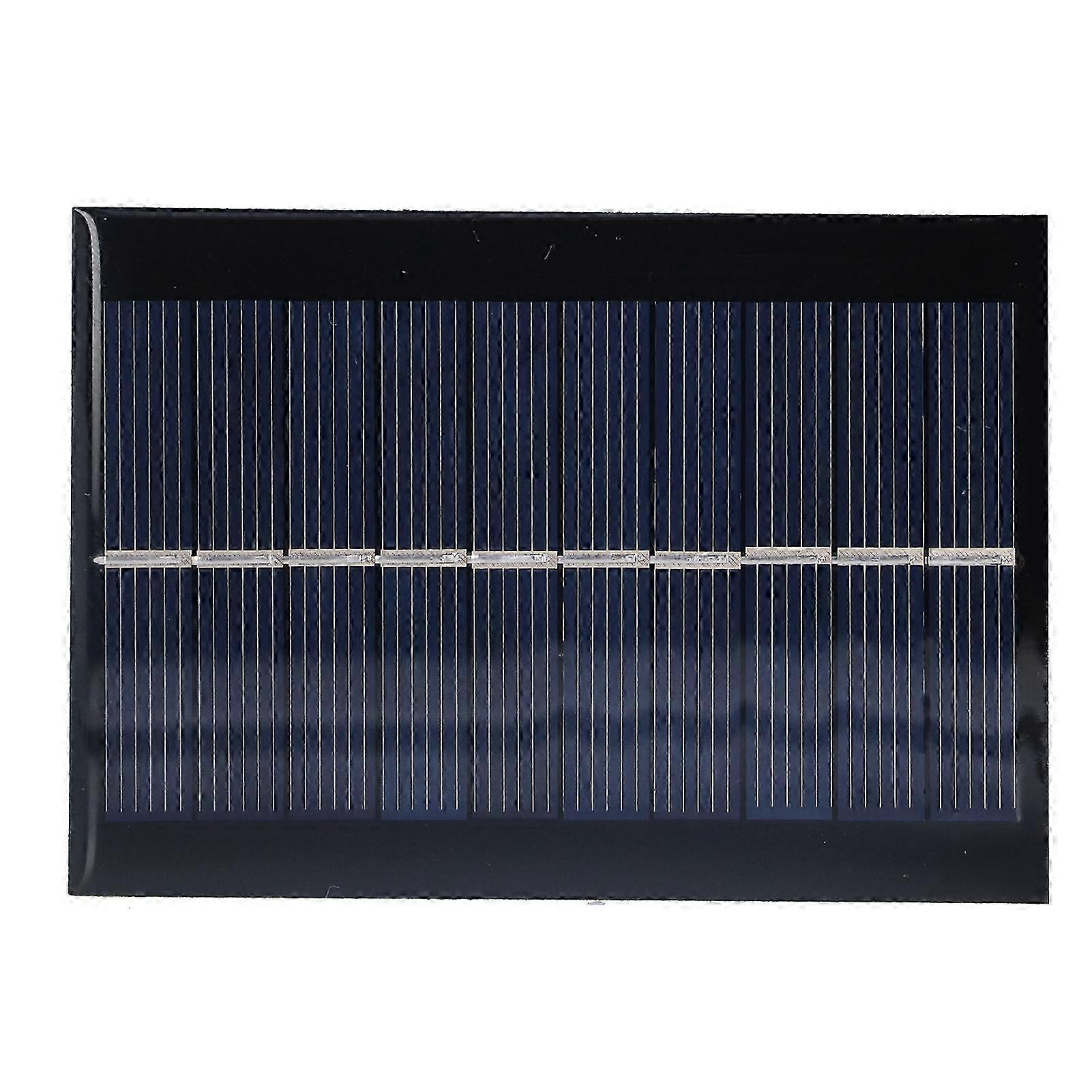 2Pcs Solar Panel Module Polysilicon Glue Battery Charger Power Cells 100x70mm 1W 5V, with Excellent Low Light Effect