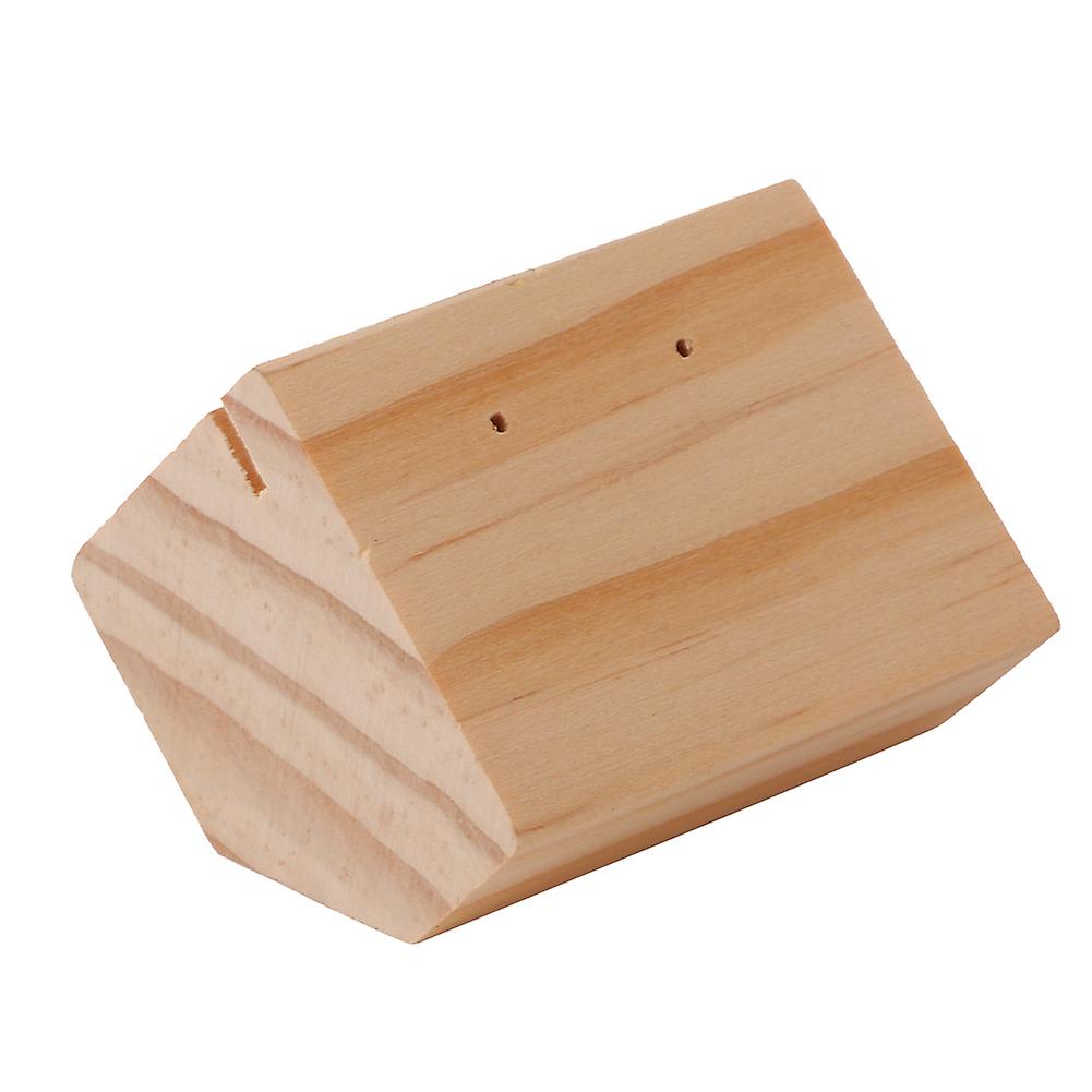Geometrie Holz Ohrstecker Display Halter Organizer Ohrring Schmuck Stand Rack Display Requisite