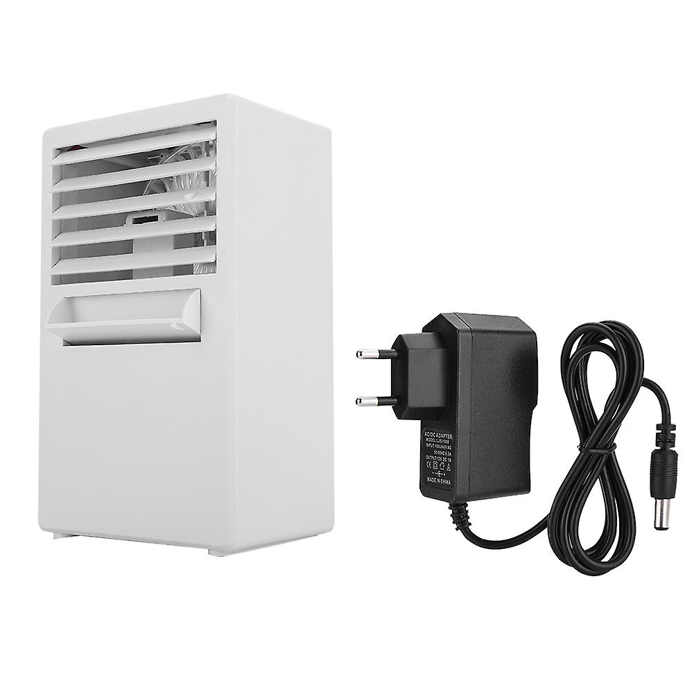 Mini Desktop Air Conditioning Humidifier Cooling Summer Hot Day Use 110-240V (EU Plug White)