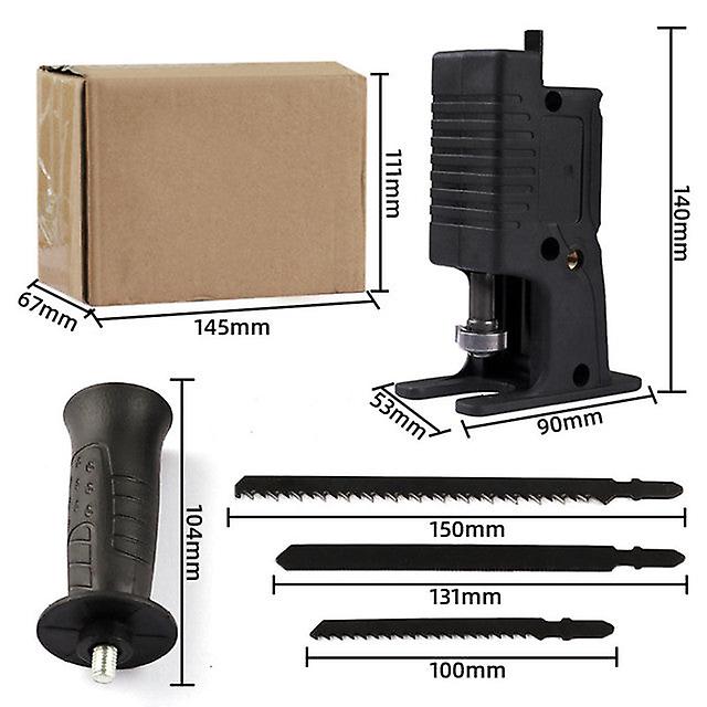 Electric Drill Modified To Electric Saw Reciprocating Jigsaw Adapter Accessories With Sawblade Power Tool Saws Drill To Jigsaw