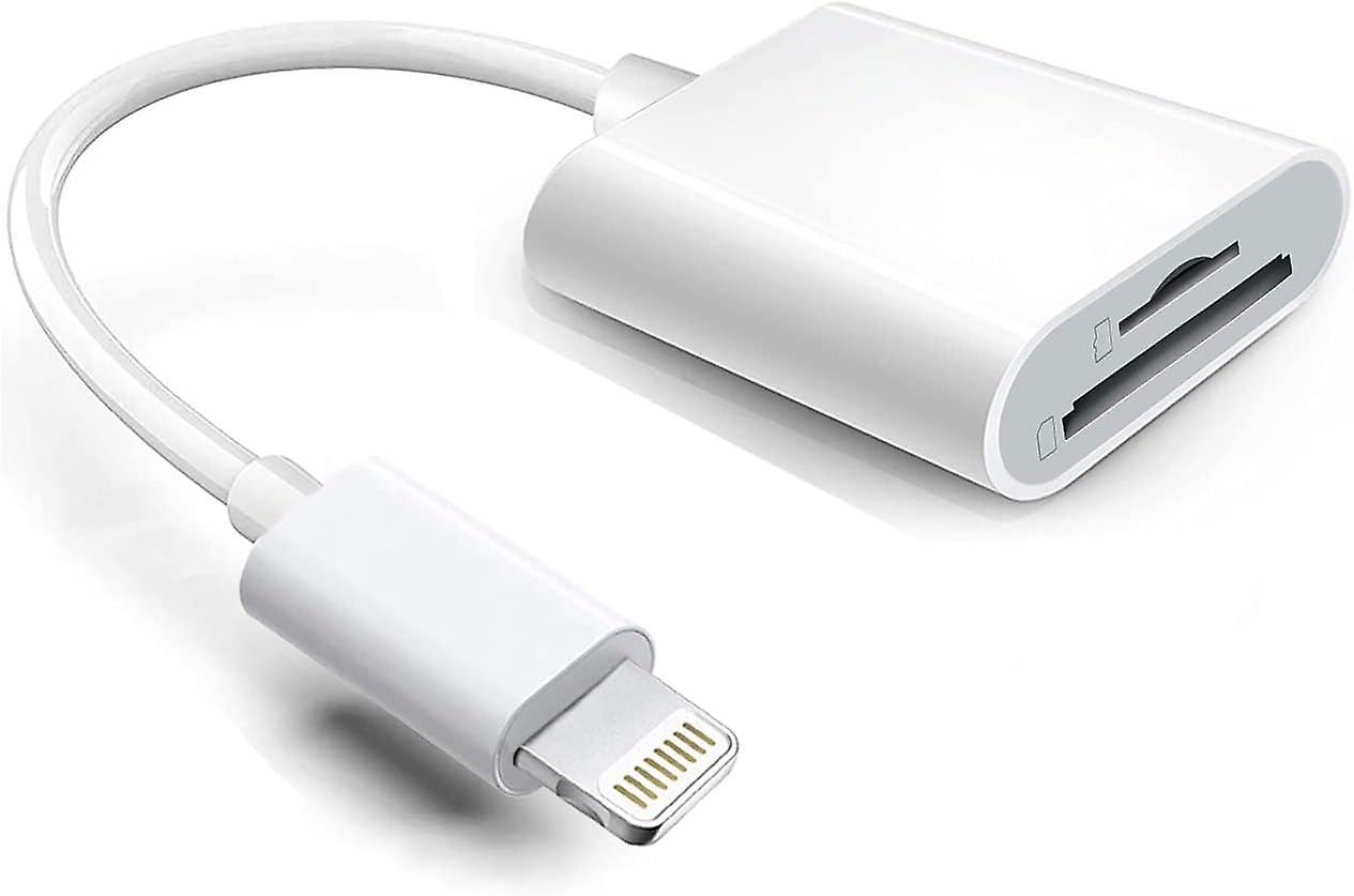 Lightning to SD and TF Card Reader Adapter, Apple MFi Certified 2