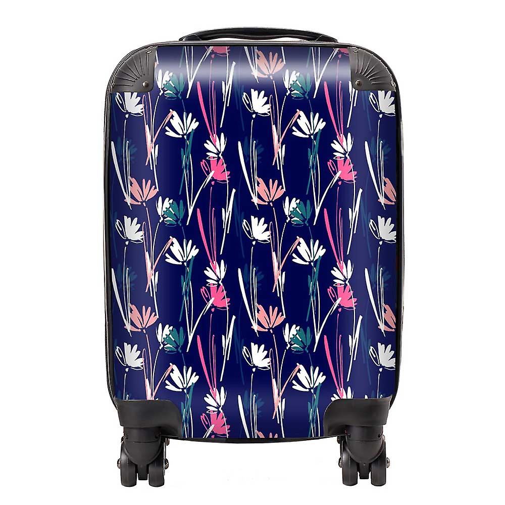 Hand Drawn Wild Flowers Suitcase