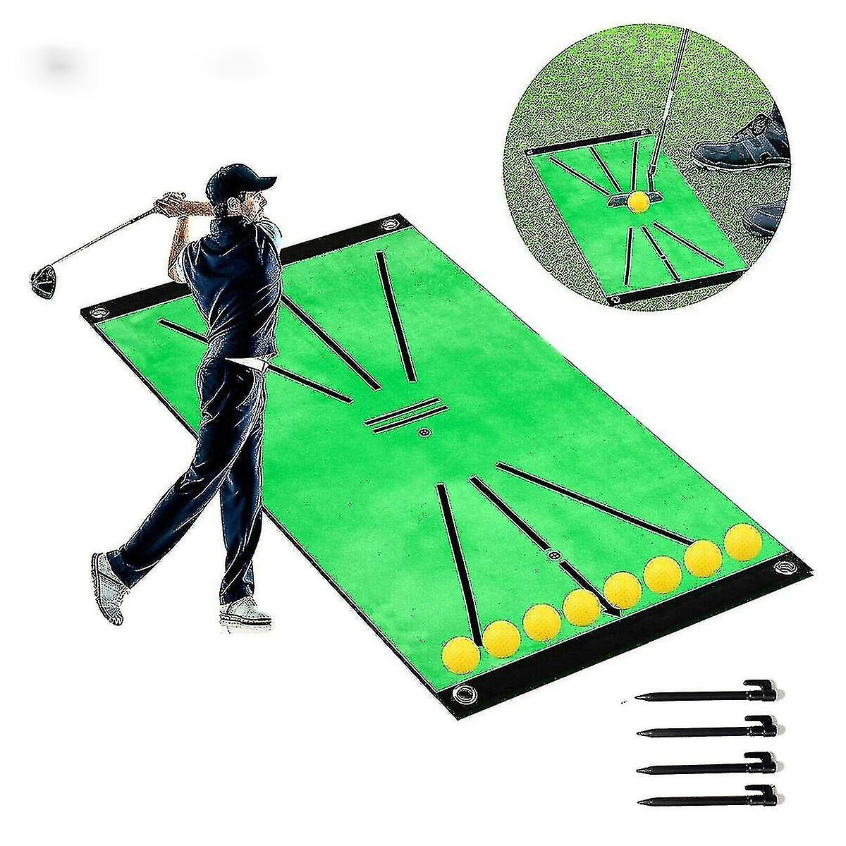 30x60cm Golf Training Mat Portable Golf Practice for Assisting Swing Detection Shots