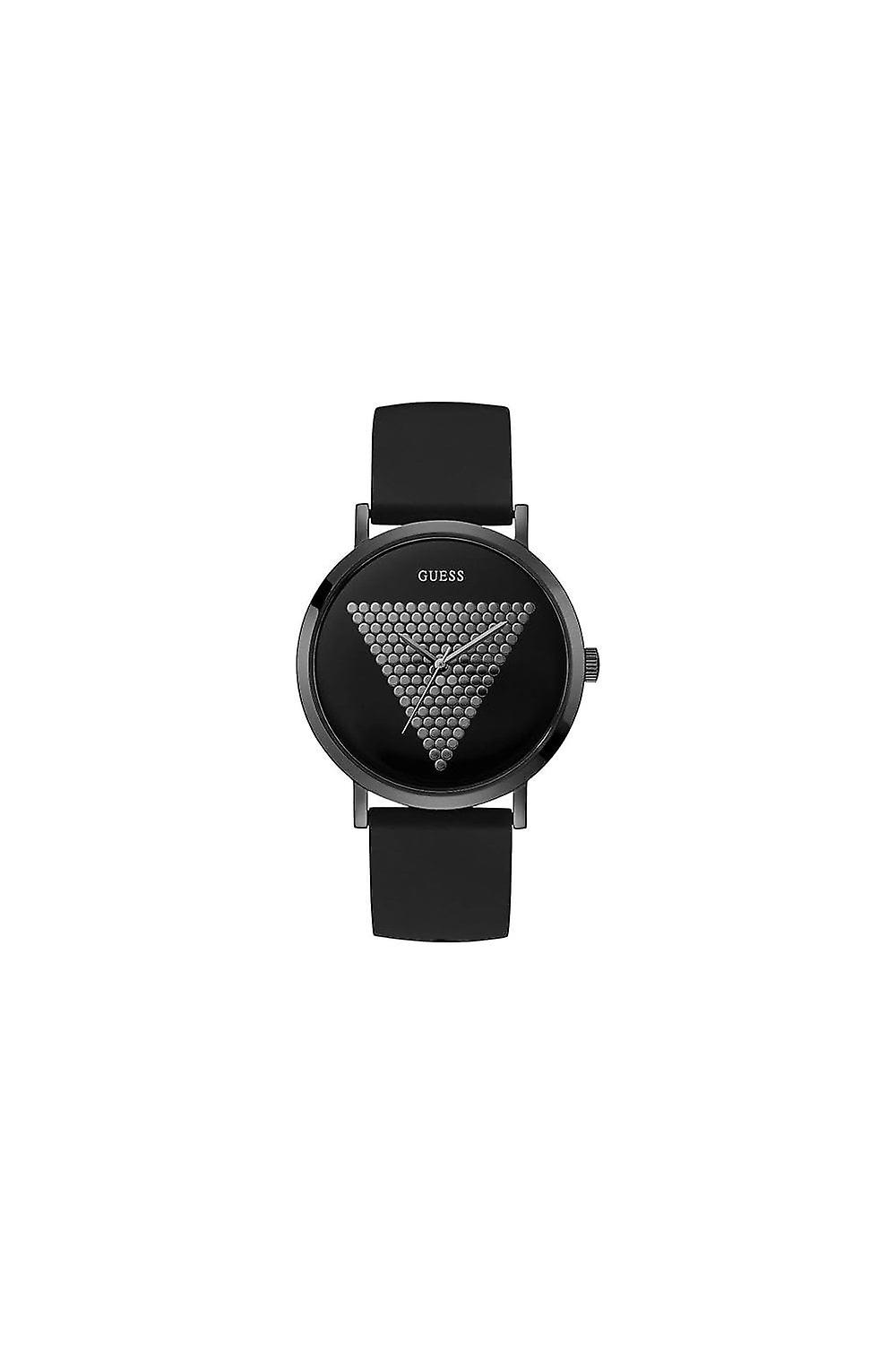 Men's Guess Gents Imprint Silicone Strap Watch U1161G2