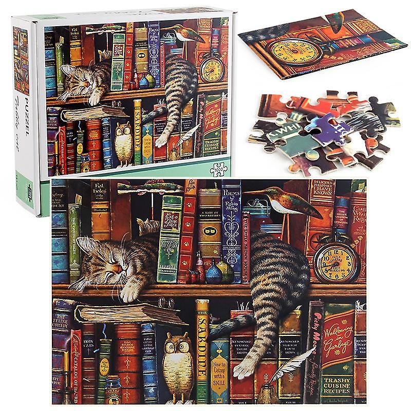1000-Piece Lazy Cat Sorting Puzzle And Decompression Game