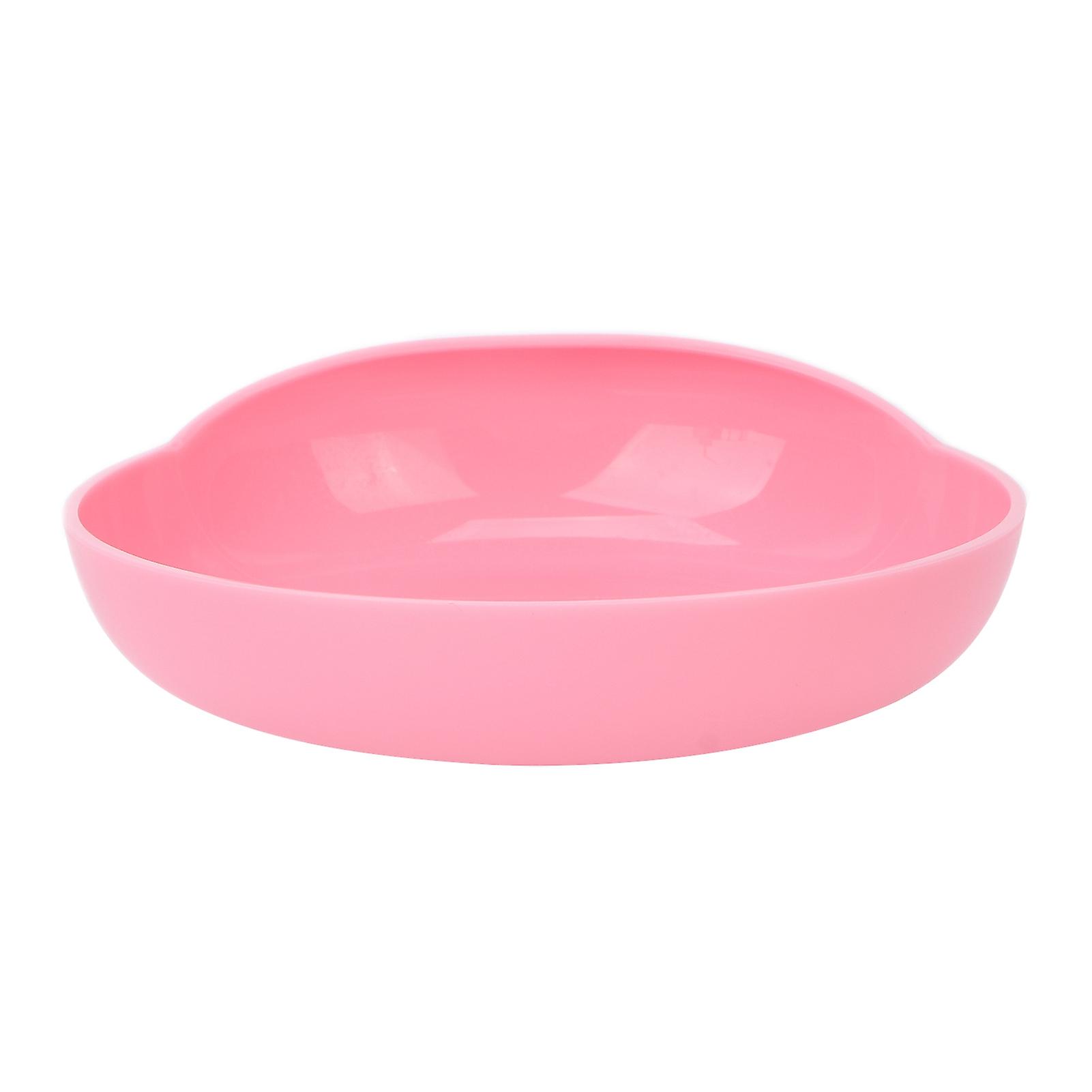 Widened Plate NonSlip SpillProof Elderly Disabled Care Tableware with Suction Cup Base Pink
