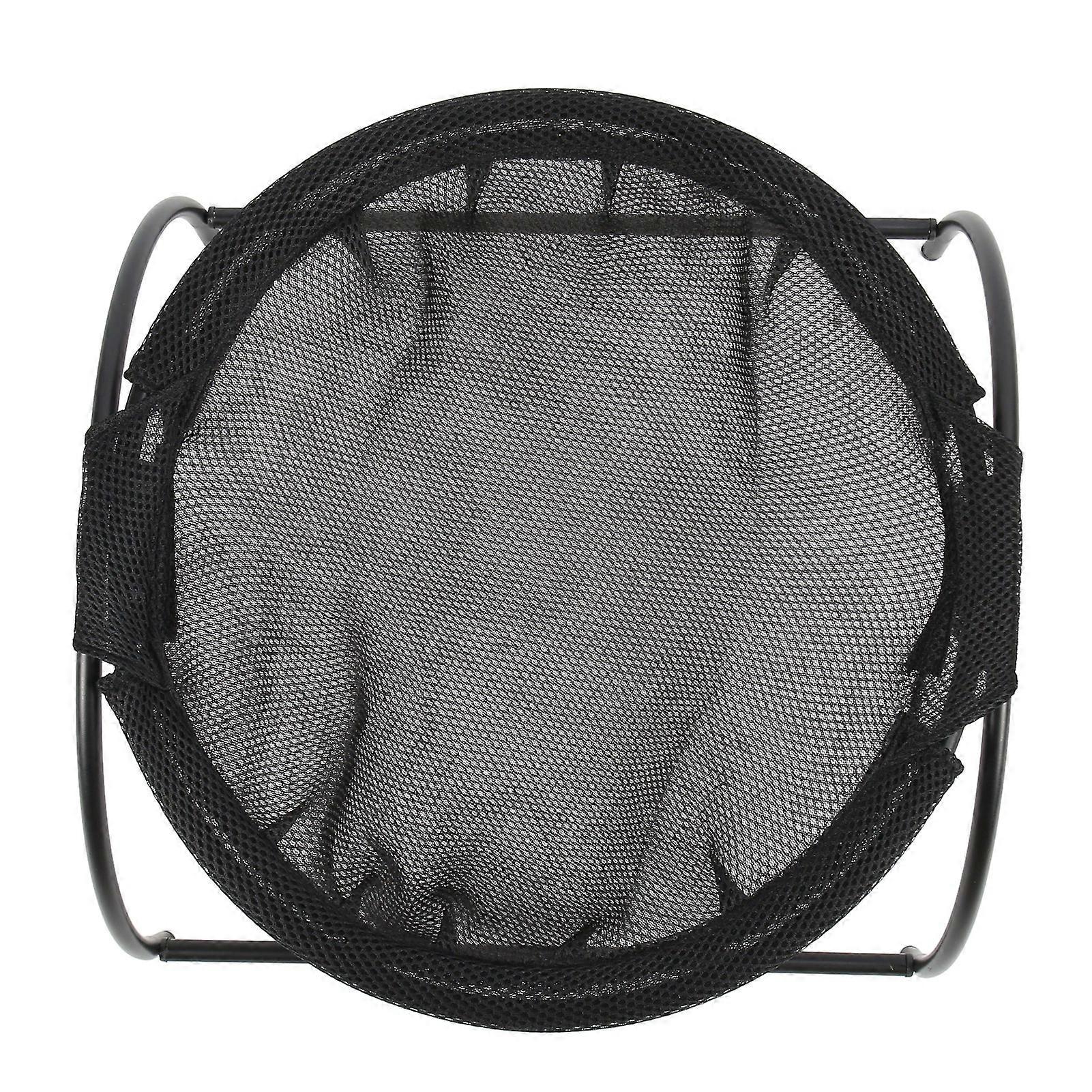 Elevated Pet Hammock Bed Detachable Breathable Mesh Black