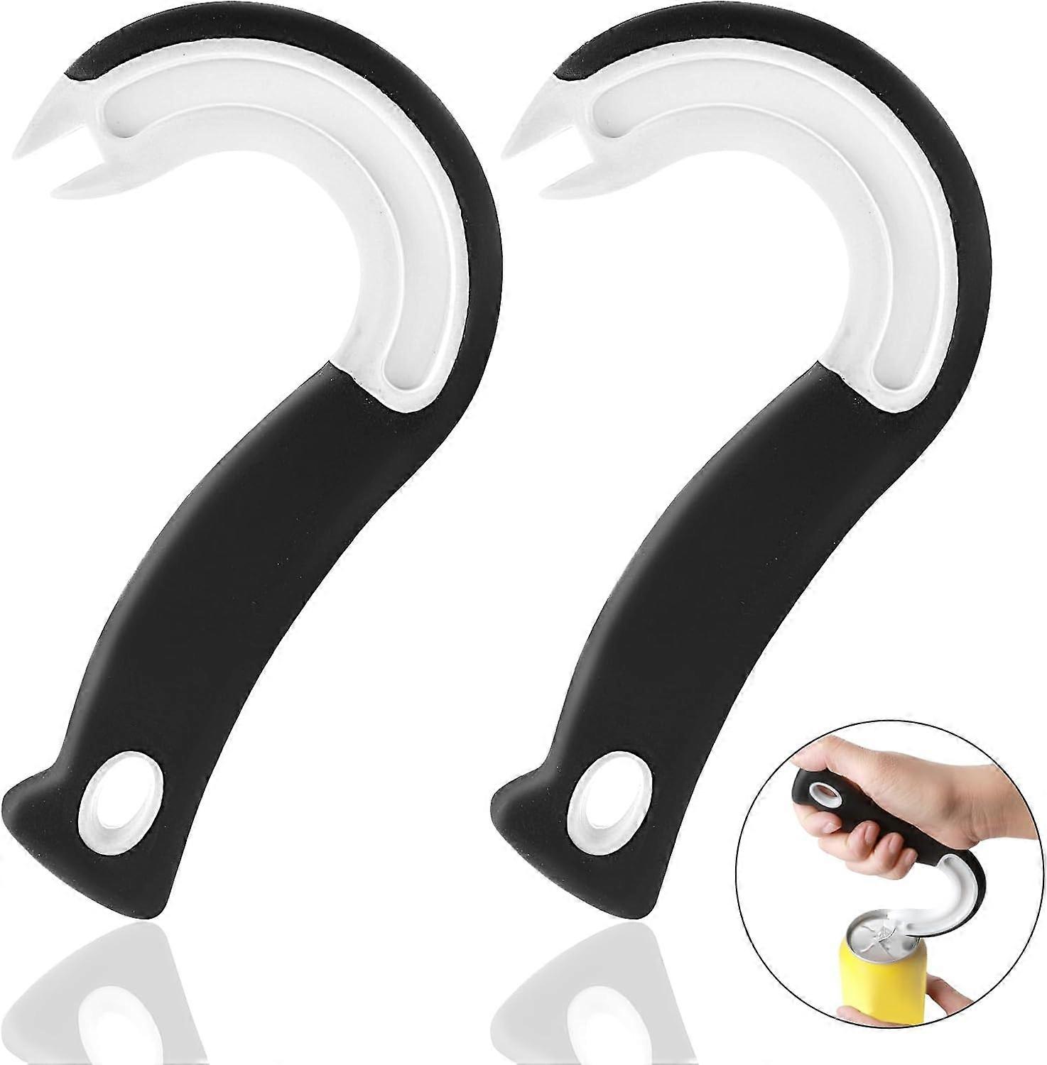 2Pcs Easy Open Ring Pull Can Opener Pull Tab Can Opener Soda Opener Tool for Elderly Children Arthritis Hands