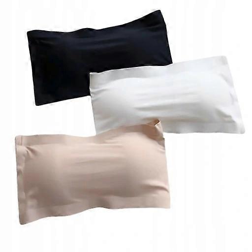 3pcs Tube Ice Silk Strapless Straps