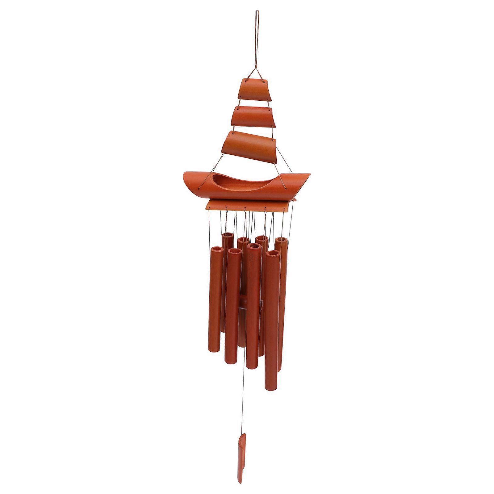 創造的な風鈴ペンダント竹吊り下げ風鈴ガーデン風鈴の装飾