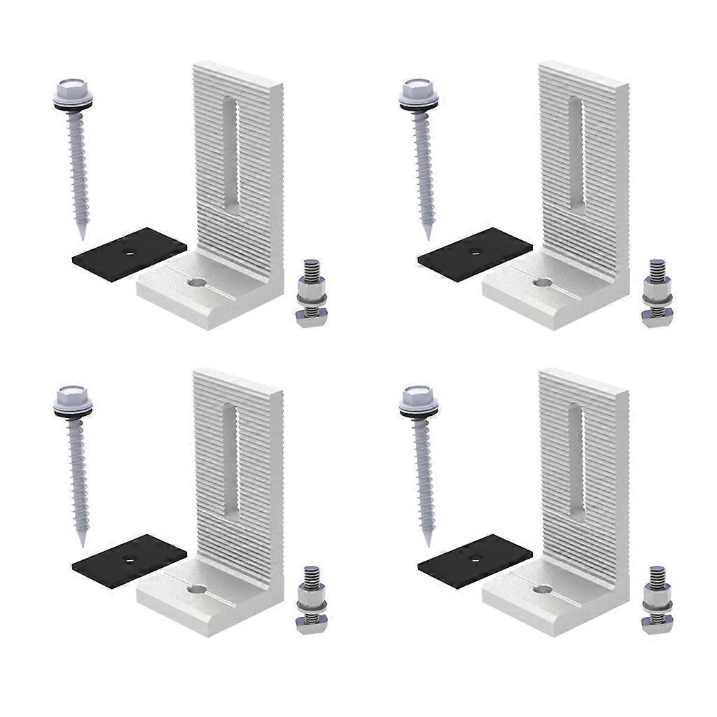  Aluminum Solar Panel Mounting Bracket Roof Mount L Bracket Solar PV Bracket