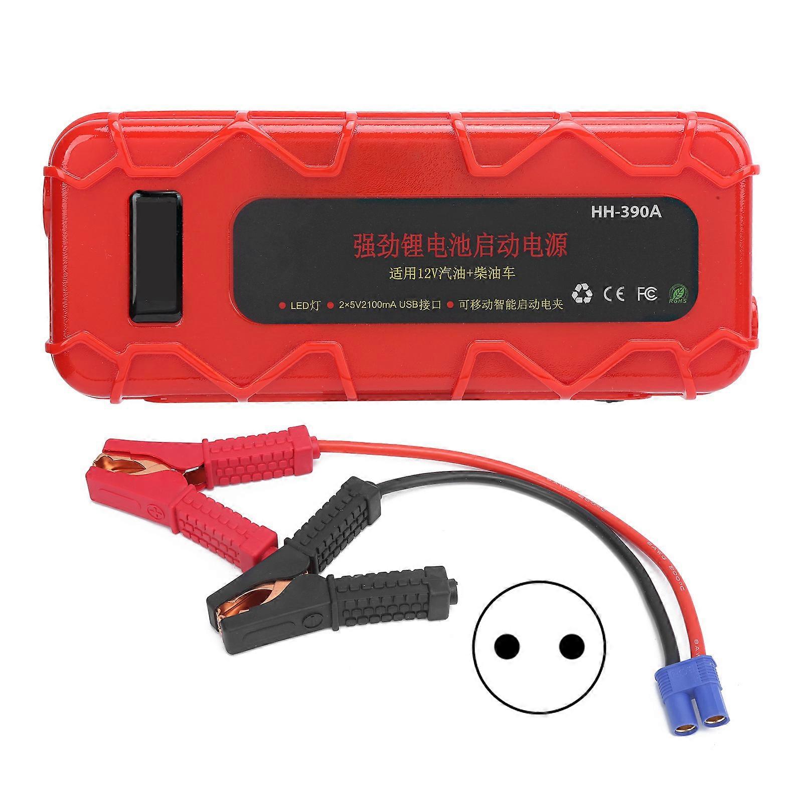 12V Car Jump Starter LED Intelligent Digital Portable Emergency Power Supply for OutdoorEU Plug 110220V E2U312