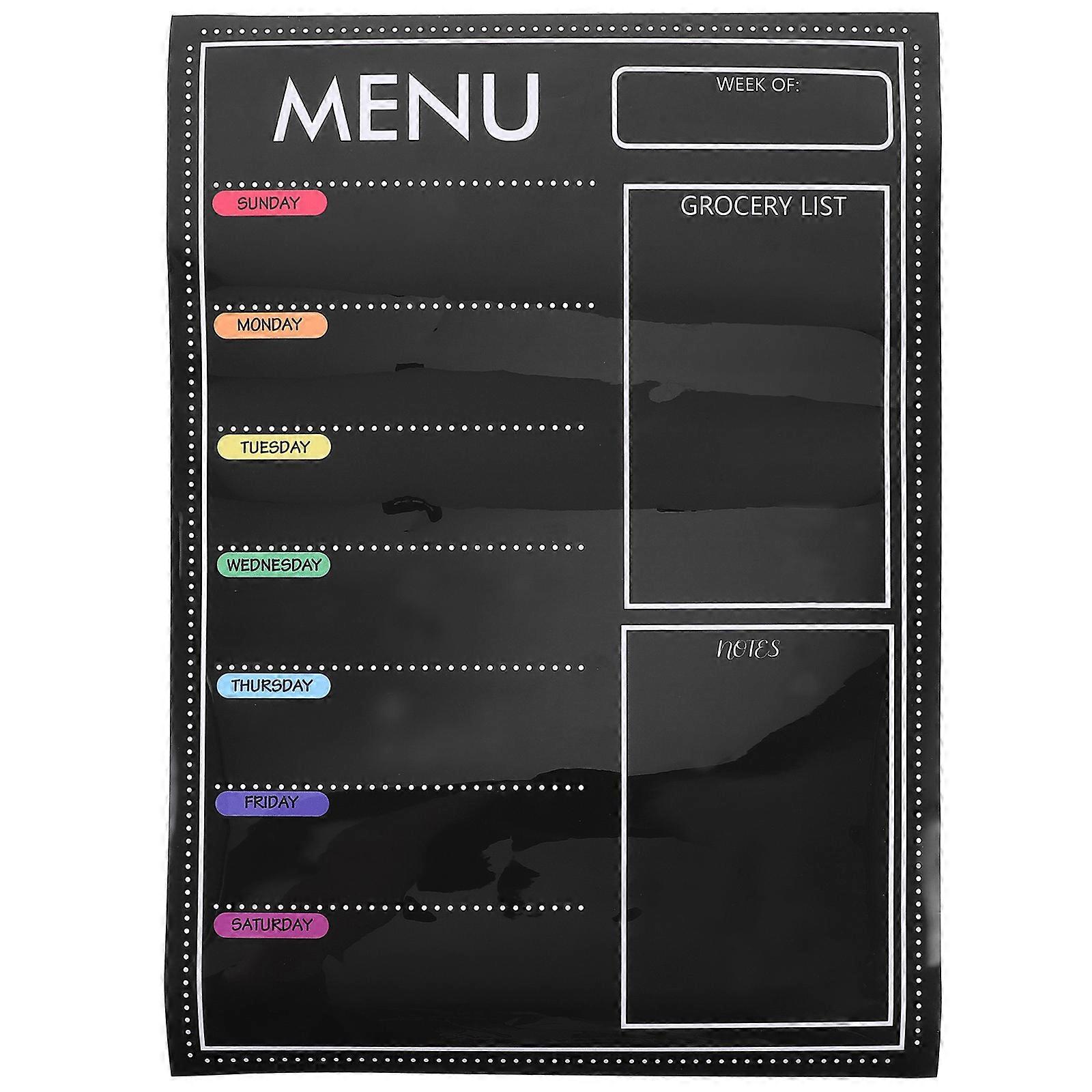 Multipurpose Menu Board Weekly Menu Board Household Menu Board Bulletin Board