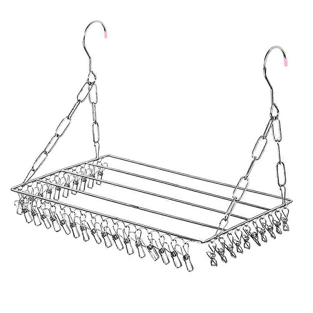 1pc Stainless Steel Drying Rack Multifunctional Socks Drying Rack Pants Hanger