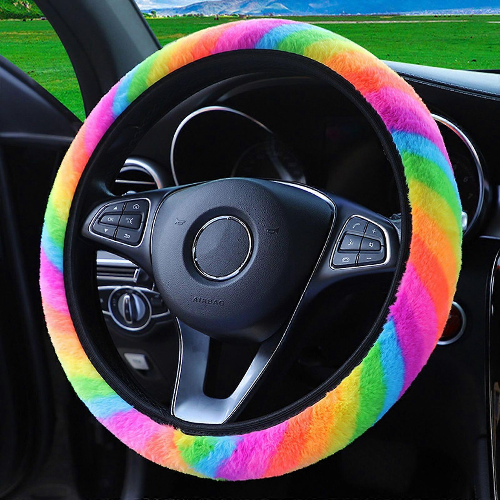 Universal bright cover for steering wheel 37-38 cm