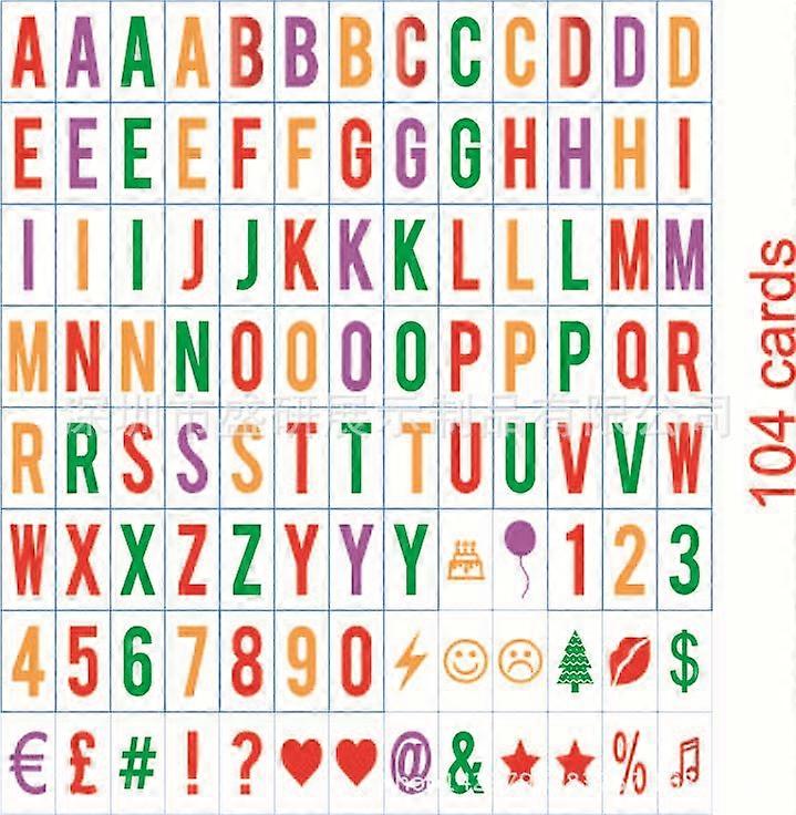 Led Light Luminous Box Letters Number Cards Diy Cinema Light Box Symbols