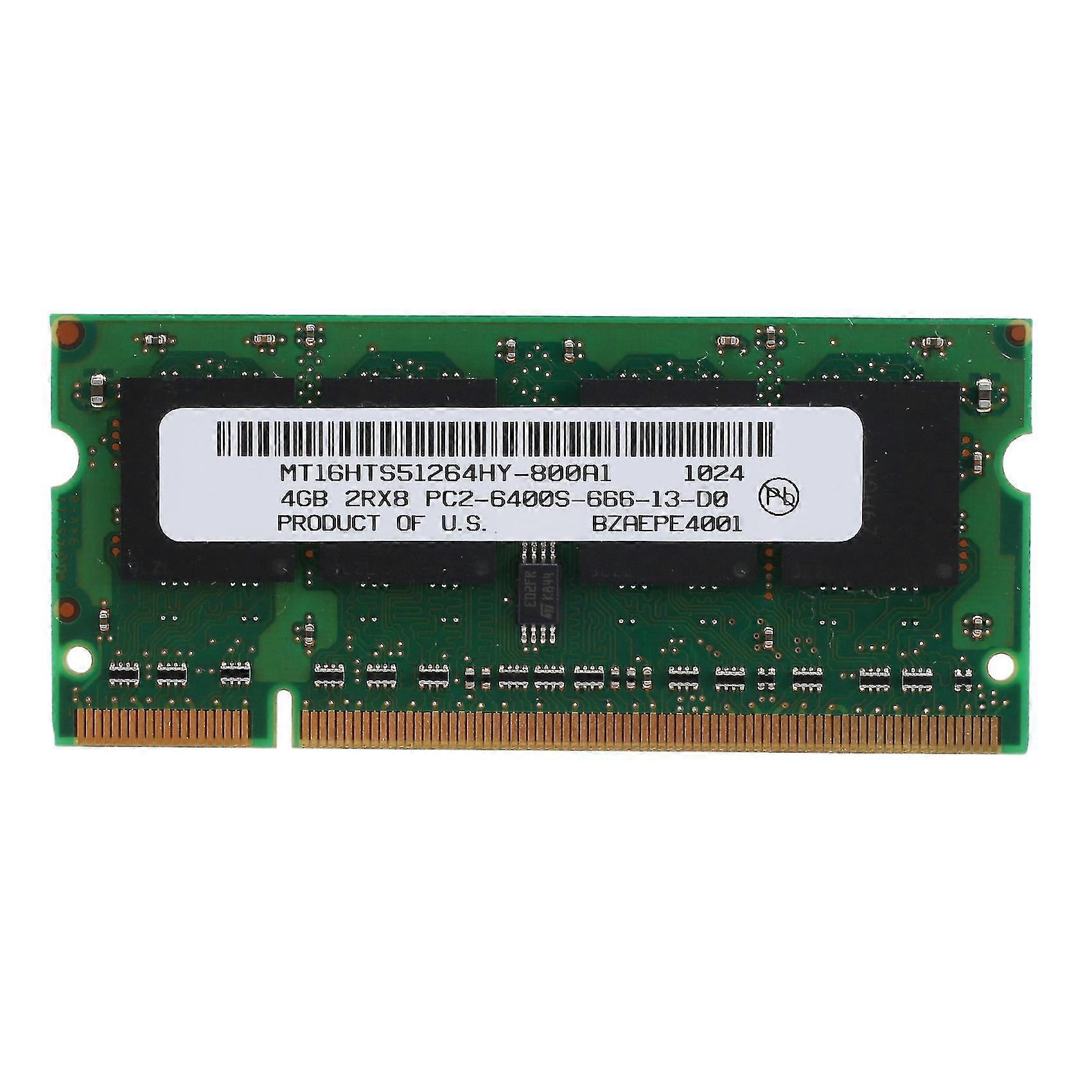 4 Go DDR2 Ordinateur Portable Ram 800Mhz PC2 6400 SODIMM 2RX8 200 Broches pour Mémoire Ordinateur Portable AMD avec GL40 GM45 GS45