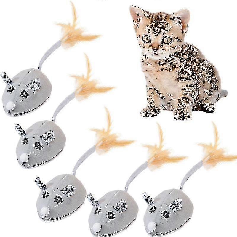 Plush Simulation Mouse Cat Pet Teasing Interactive Toy - CHUNC
