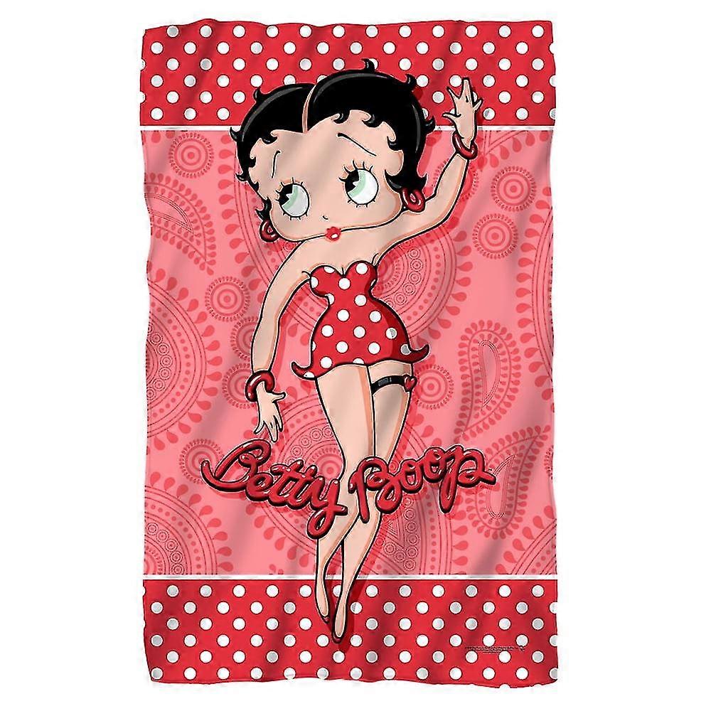 بيتي بوب - بيزلي أمبير ؛ بولكا دوتس بطانية صوف-w156